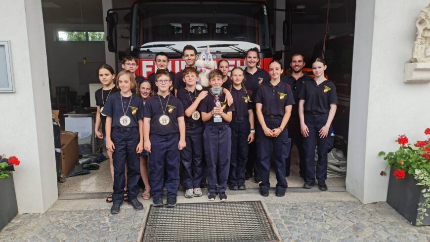 42.Bezirksfeuerwehrjugendleistungsbewerb am Sportplatz des SV Haitzendorf